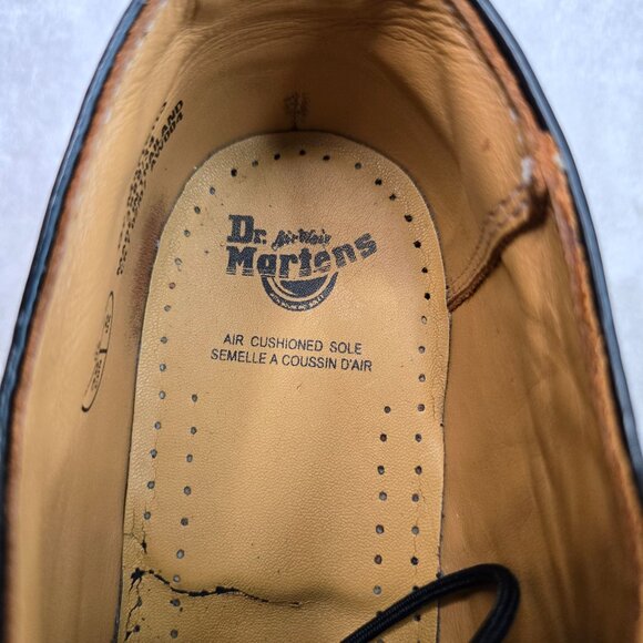 Dr. Martens Black and White Brogue Flats - Picture 9 of 10